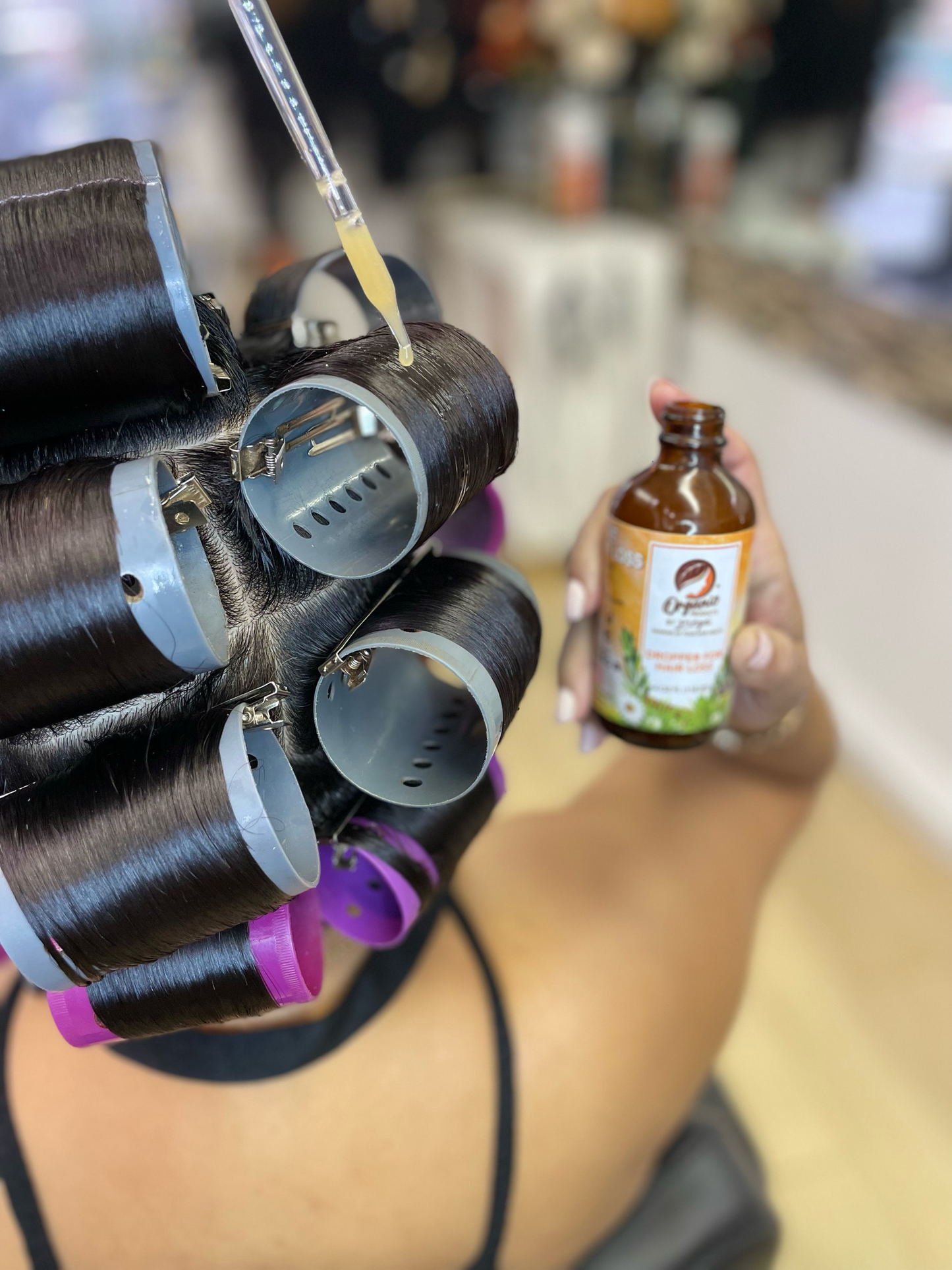 Gotero para la caída del cabello